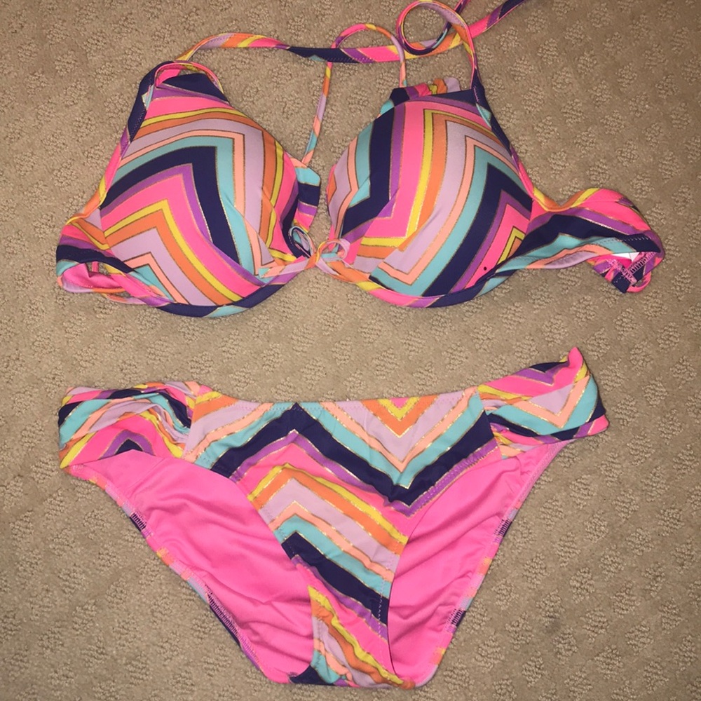 Striped bikini